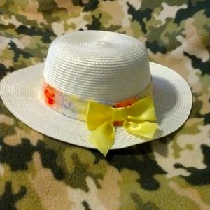 Yellow bow hat